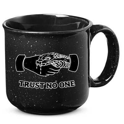 Trust No One Shake Hands With A Snake 15oz Campfire Ceramic Mug