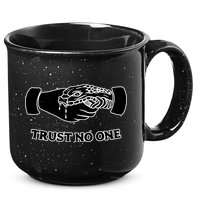 Trust No One Shake Hands With A Snake 15oz Campfire Ceramic Mug
