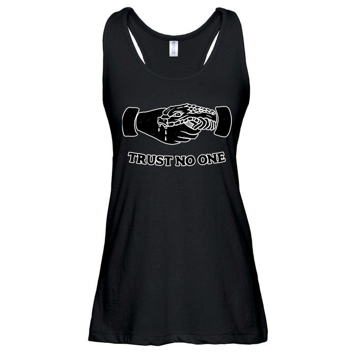 Trust No One Shake Hands With A Snake Ladies Essential Flowy Tank