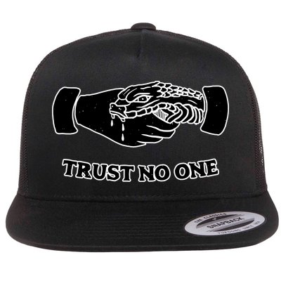 Trust No One Shake Hands With A Snake Flatbill Hat