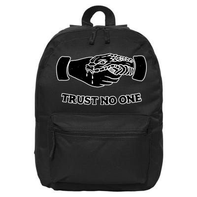 Trust No One Shake Hands With A Snake 16 in Basic Backpack