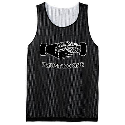 Trust No One Shake Hands With A Snake Mesh Reversible Basketball Jersey Tank