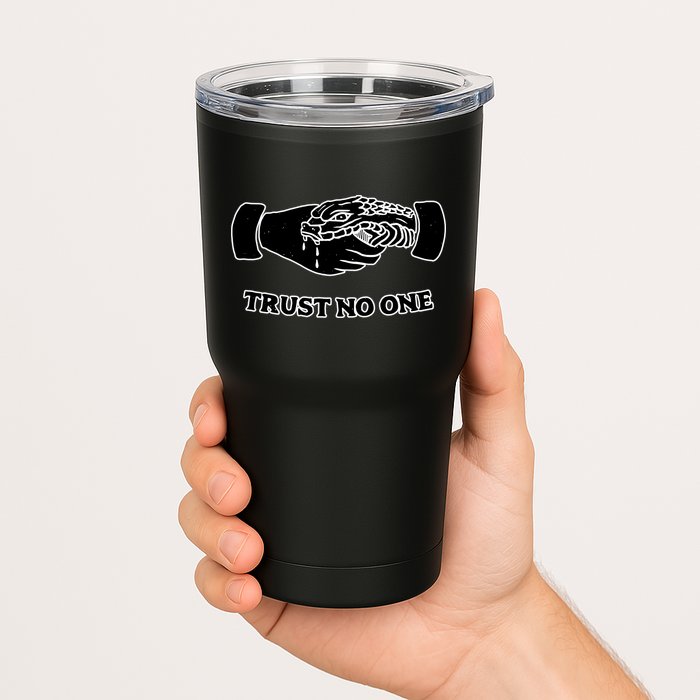 Trust No One Shake Hands With A Snake Tumbler