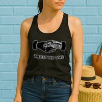 Trust No One Shake Hands With A Snake Womens Tank Top