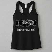 Trust No One Shake Hands With A Snake Womens Tank Top