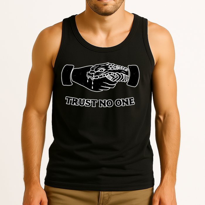 Trust No One Shake Hands With A Snake Tank Top