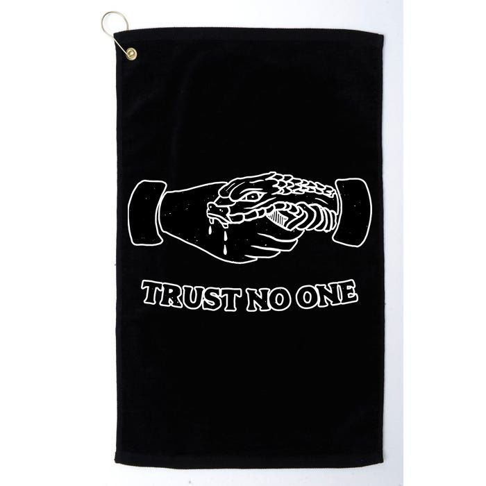 Trust No One Shake Hands With A Snake Golf Towel