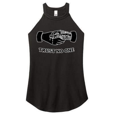 Trust No One Shake Hands With A Snake Women's Perfect Tri Rocker Tank