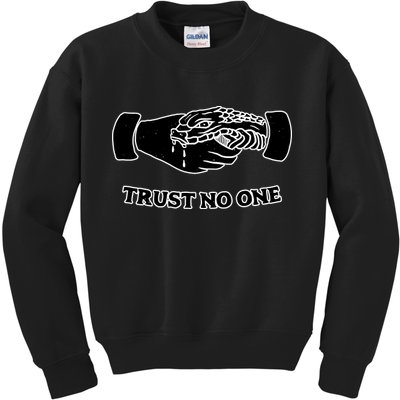 Trust No One Shake Hands With A Snake Kids Sweatshirt