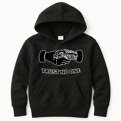 Trust No One Shake Hands With A Snake Kids Hoodie