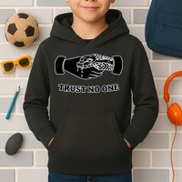 Trust No One Shake Hands With A Snake Kids Hoodie
