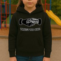 Trust No One Shake Hands With A Snake Kids Hoodie