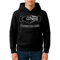 Trust No One Shake Hands With A Snake Kids Hoodie