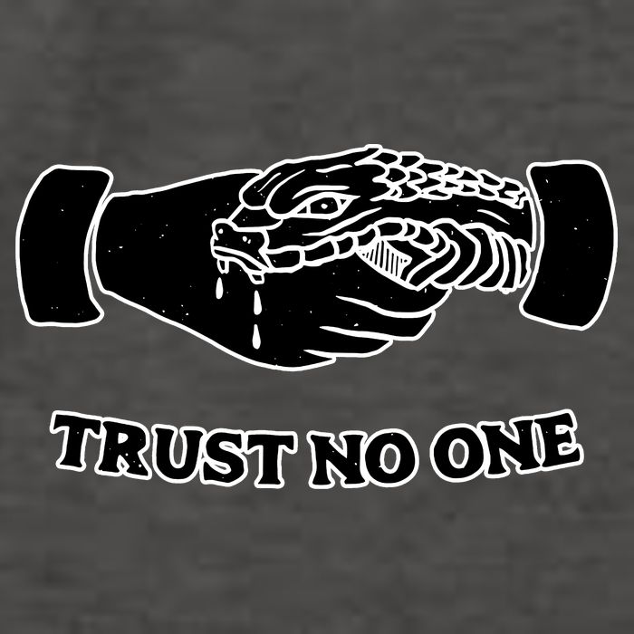 Trust No One Shake Hands With A Snake Vector Backpack