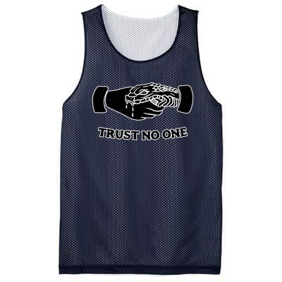 Trust No One Shake Hands With A Snake Mesh Reversible Basketball Jersey Tank