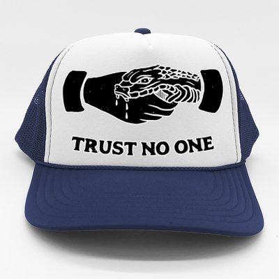 Trust No One Shake Hands With A Snake Trucker Hat