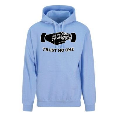 Trust No One Shake Hands With A Snake Unisex Surf Hoodie