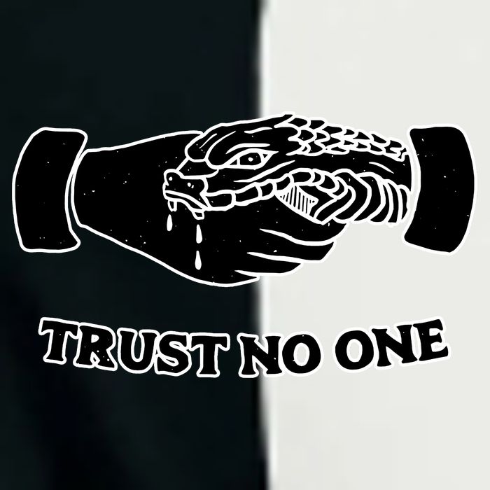 Trust No One Shake Hands With A Snake Infant Baby Jersey Bodysuit