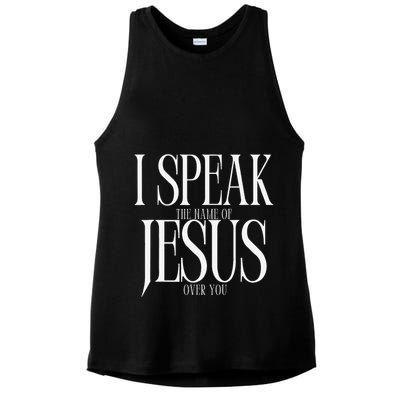 The Name Of Jesus Ladies PosiCharge Tri-Blend Wicking Tank