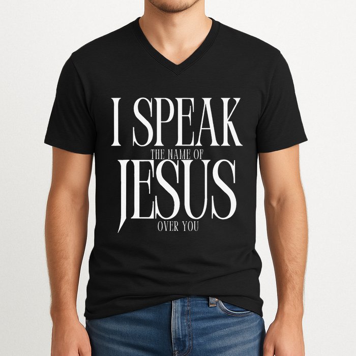 The Name Of Jesus V-Neck T-Shirt