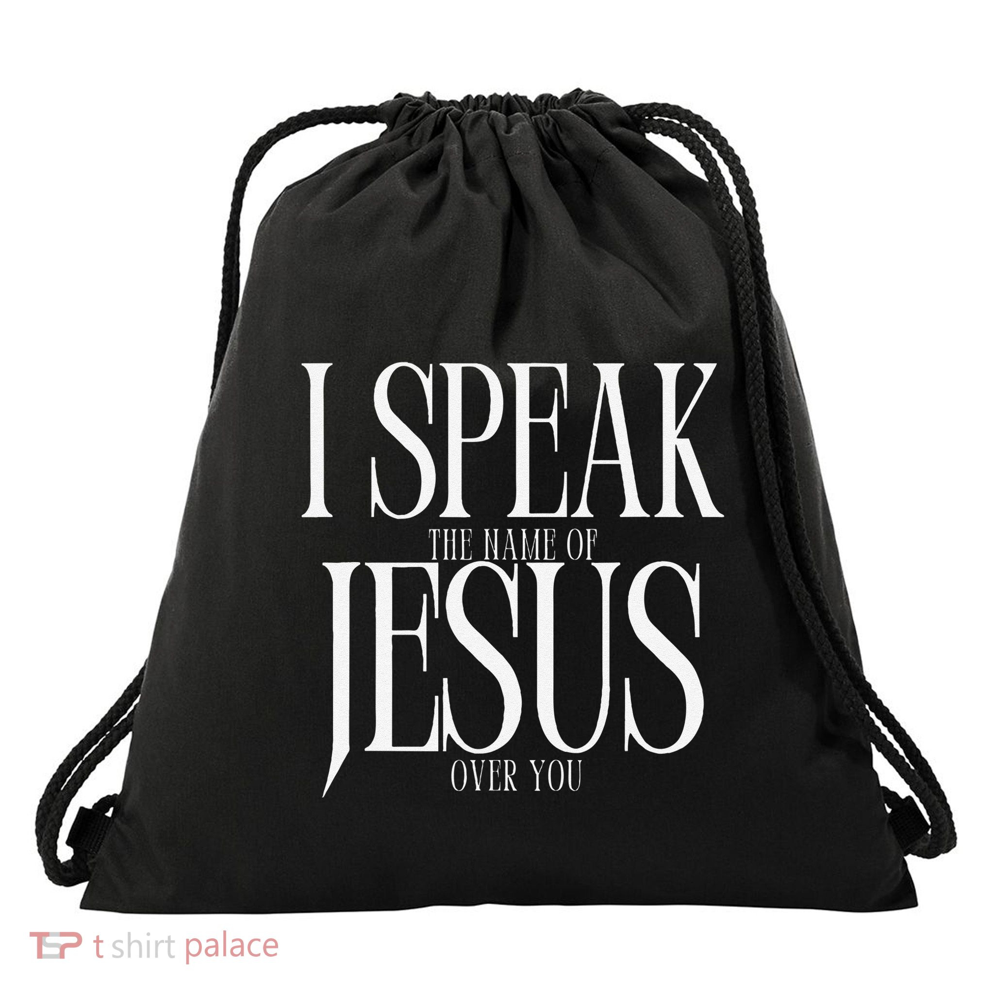The Name Of Jesus Drawstring Bag