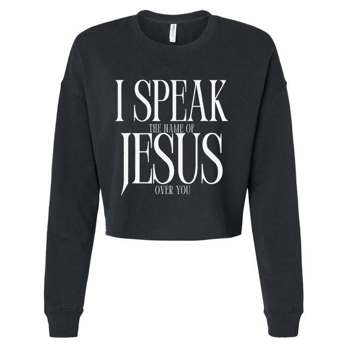 The Name Of Jesus Cropped Pullover Crew