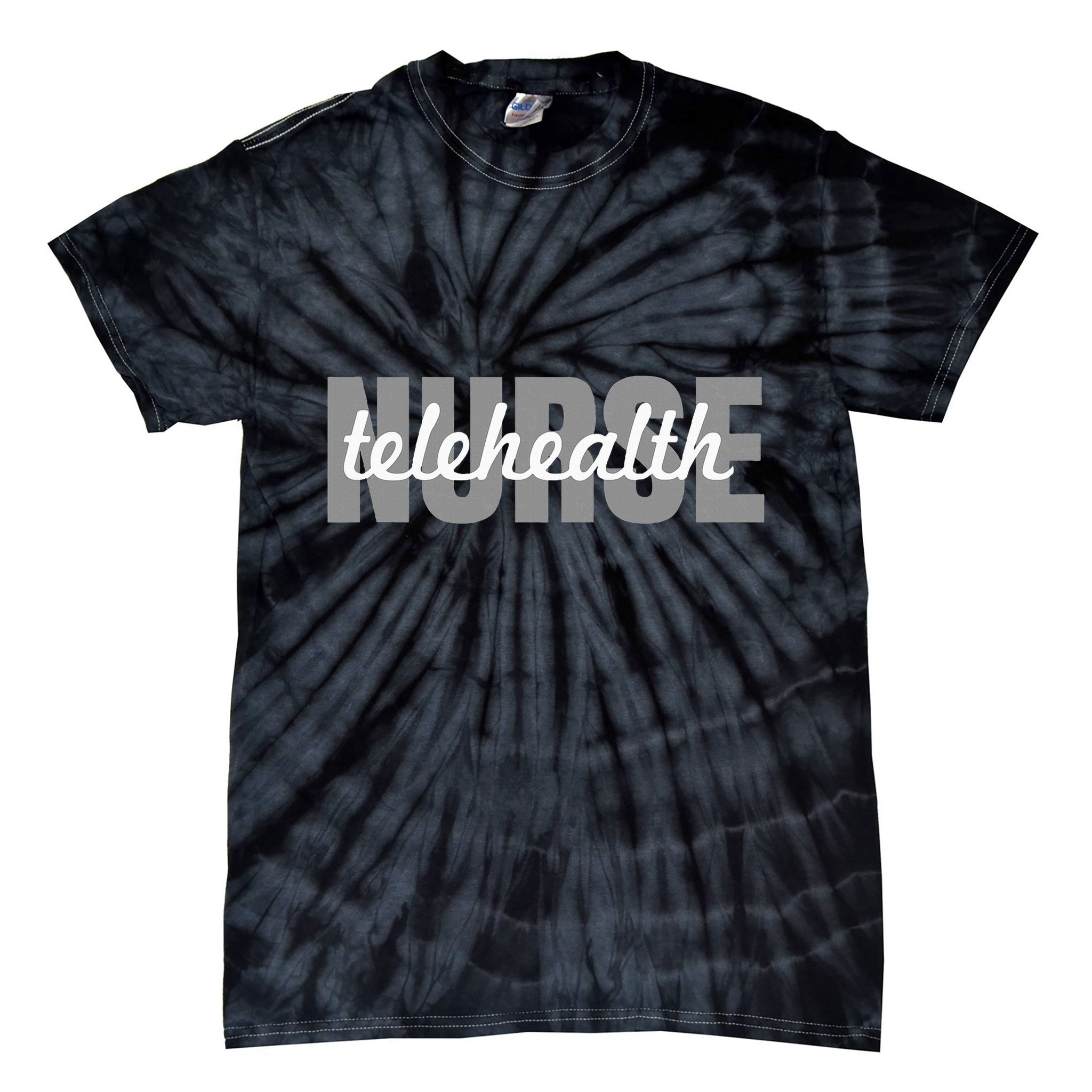 Telehealth Nurse Outfit Virtual Nursing Tie-Dye T-Shirt