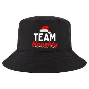 Team Naughty Or Nice Matching Christmas Santa Hat Pajama Gift Cool Comfort Performance Bucket Hat