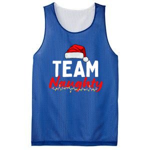 Team Naughty Or Nice Matching Christmas Santa Hat Pajama Gift Mesh Reversible Basketball Jersey Tank