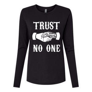 Trust No One Womens Cotton Relaxed Long Sleeve T-Shirt