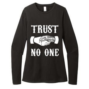 Trust No One Womens CVC Long Sleeve Shirt