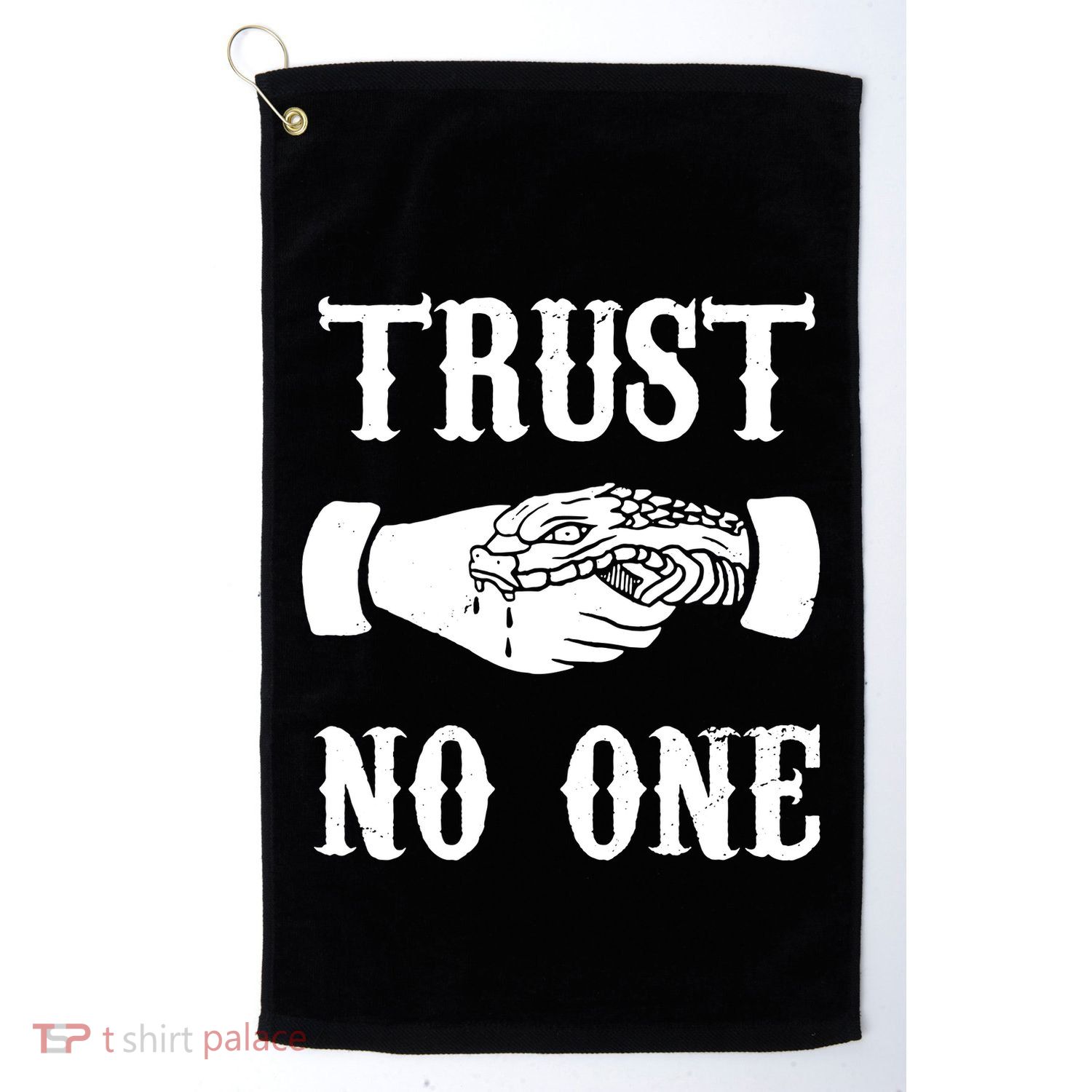 Trust No One Golf Towel