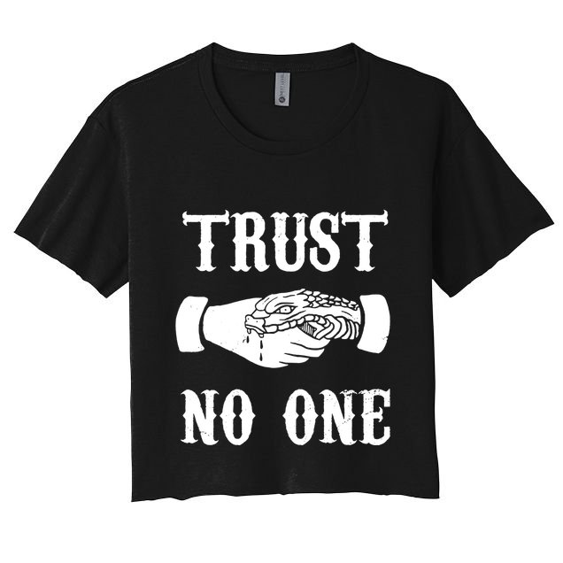 Trust No One Crop Top