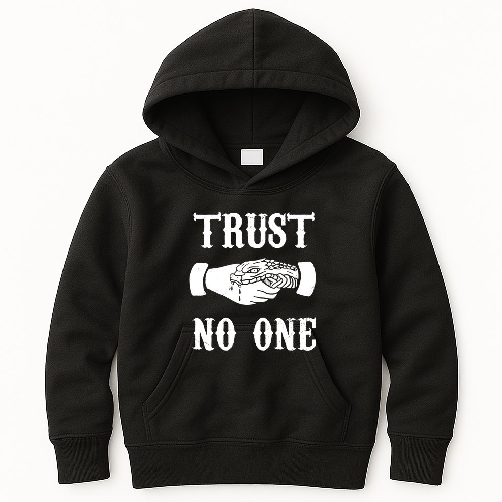 Trust No One Kids Hoodie