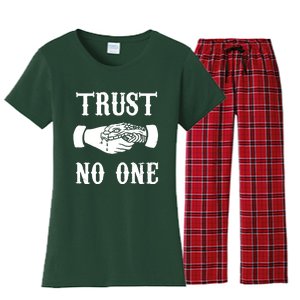 Trust No One Women's Flannel Pajama Set