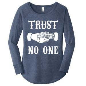 Trust No One Women's Perfect Tri Tunic Long Sleeve Shirt