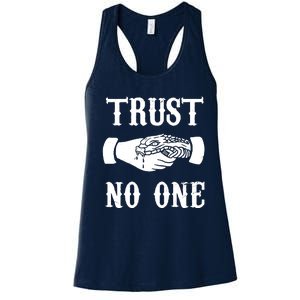 Trust No One Women's Racerback Tank