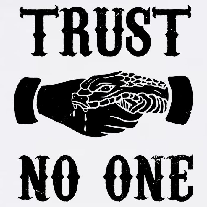 Trust No One Garment-Dyed Sweatshirt