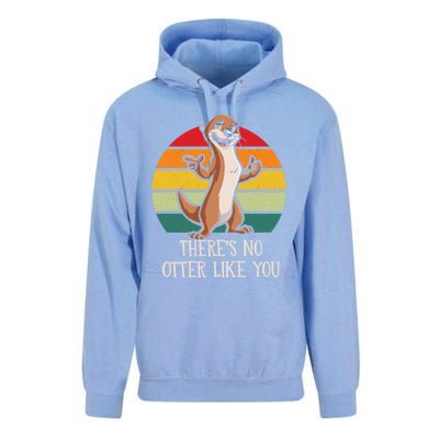 Theres No Otter Like You Otter Lover Couples Sea Otter Cool Gift Unisex Surf Hoodie