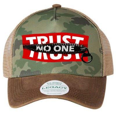 Trust No One Graphic Legacy Tie Dye Trucker Hat