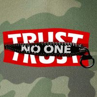 Trust No One Graphic Legacy Tie Dye Trucker Hat
