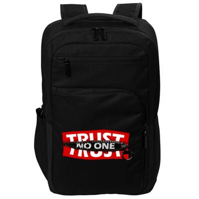 Trust No One Graphic Impact Tech Backpack