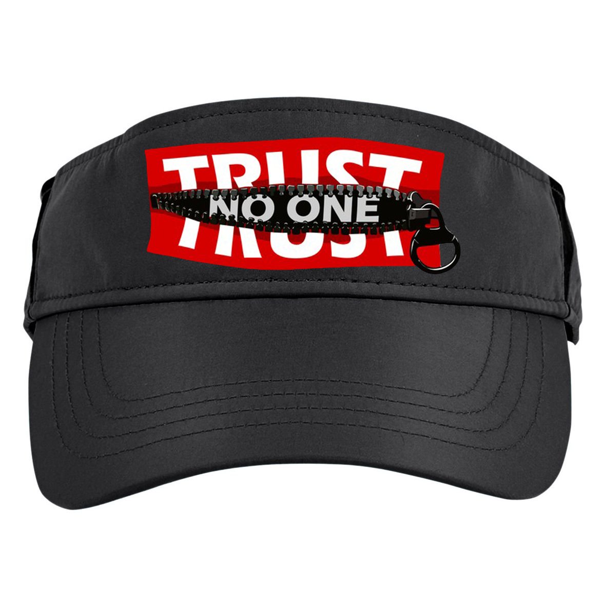 Trust No One Graphic Adult Drive Performance Visor