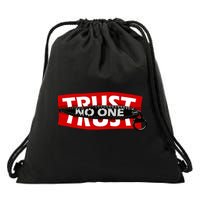 Trust No One Graphic Drawstring Bag