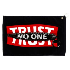 Trust No One Graphic Grommeted Golf Towel