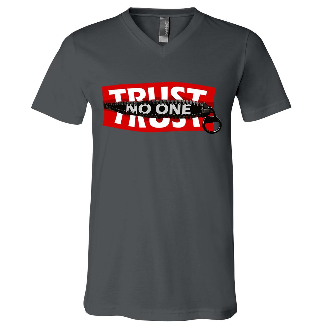 Trust No One Graphic V-Neck T-Shirt