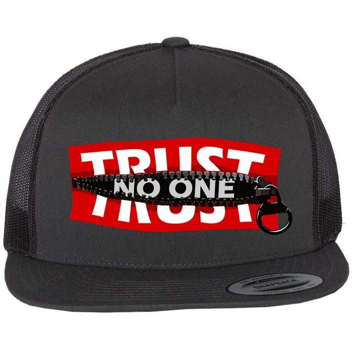 Trust No One Graphic Flatbill Hat