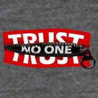 Trust No One Graphic Flatbill Hat