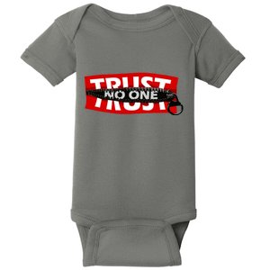 Trust No One Graphic Baby Bodysuit