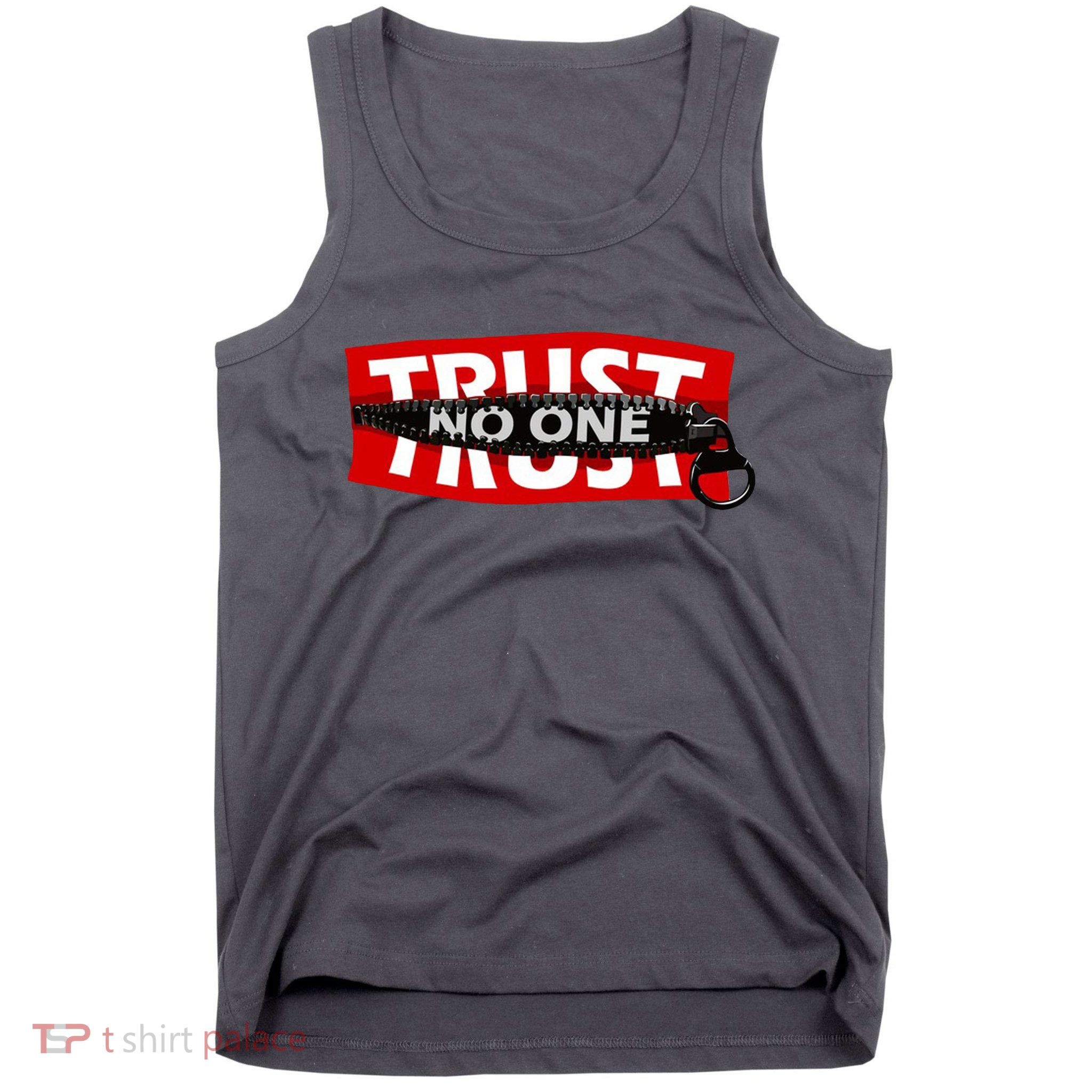 Trust No One Graphic Tank Top